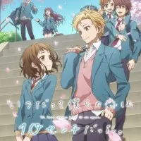 Постер аниме Нас всегда разделяли 10 сантиметров